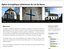 Tablet Screenshot of eglise-lutherienne-valdesauer.fr